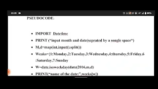 Write a Python program to that reads a date 1 to 31 and prints the day of the date