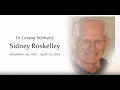 Roskelley Sidney - Funeral Service