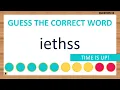 Scrambled Word Game Can You Unscramble These Words 6 Letters