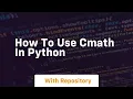 how to use cmath in python