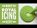 How to make the BEST tasting royal icing with meringue powder step-by-step recipe instructions