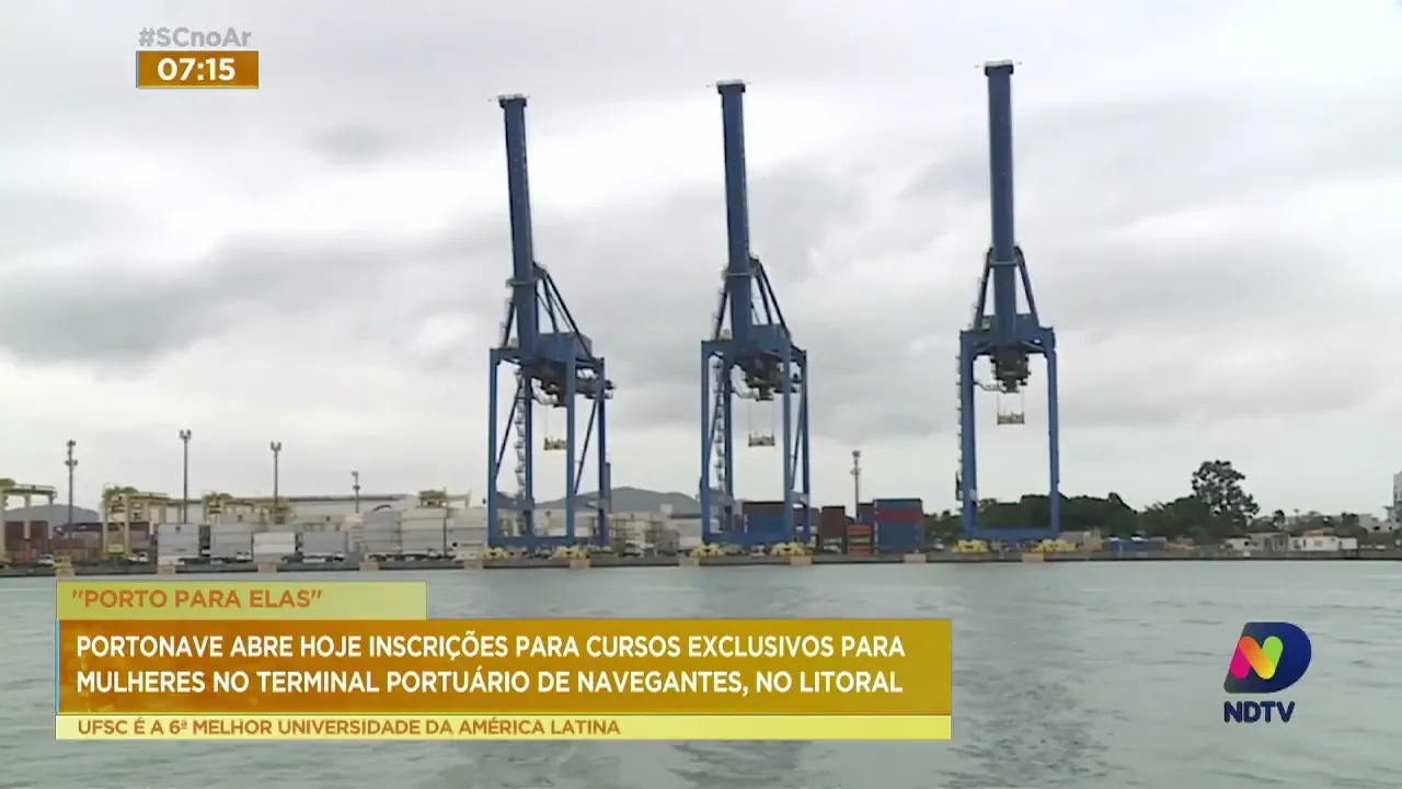 Seguem as inscrições para cursos exclusivos ao público feminino no Porto de Navegantes