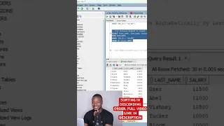ORDER BY DESC Explained in 60 Seconds SQL Tutorial