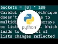How to declare array of zeros in python or an array of a certain size