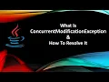How to Resolve Concurrent Modification Exception In Java