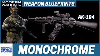 Download Monochrome AK-104 - Weapon Blueprint  - Call Of Duty Black Ops Cold War MP3