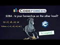 Codeforces 228A - Is your horseshoe on the other hoof Detailed C Solution TheCoDeveloper