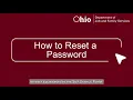 How to Reset a Password in the Ohio Benefits Self Service Portal