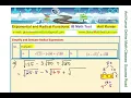Radical Operations Simplify and Evaluate Radicals Q1 MCR3U