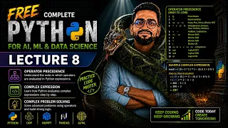 FREE Python Course Lecture 8 Operator Precedence Complex Expressions