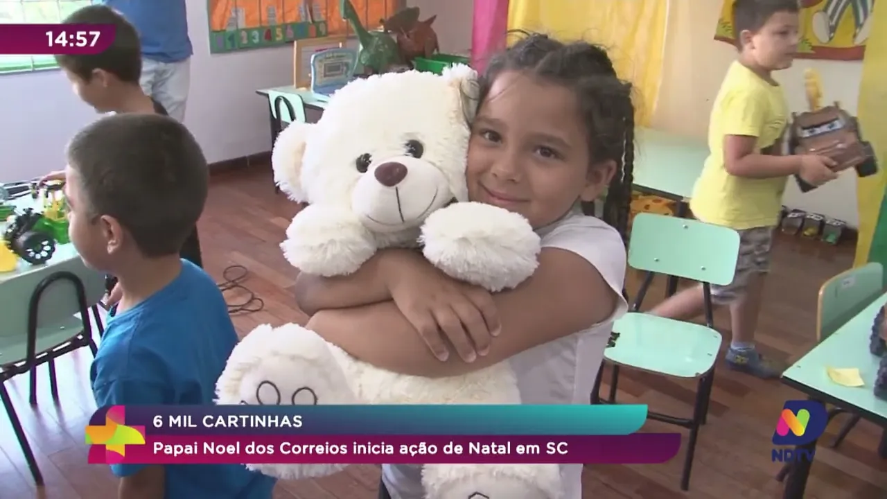 6 mil cartinhas: Papai Noel dos Correios inicia ação de Natal em SC