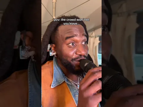 POV: the crowd won’t let you leave 😂🔥 #shaboozey