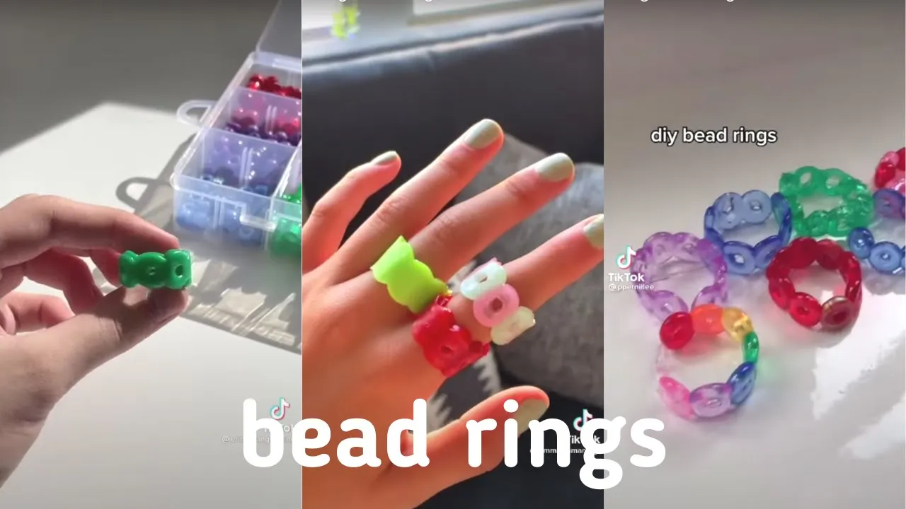 diy hair straightener rings! made with perler beads or pony beads