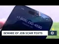 Beware of job scam texts