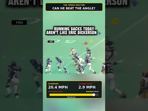 Eric Dickerson Broke the Defender’s Pursuit Angle 🤯