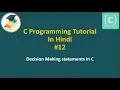 If - else statements in C C programming tutorial