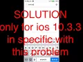 Solution to the problem of Depend Firmware iOS 10 3 3 H3lix iFile