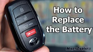 Toyota Key Fob How to Replace the Battery