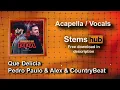 Que Delícia - Pedro Paulo & Alex & CountryBeat [Vocals / Acapella] * HQ Download