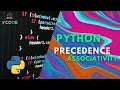 PRECEDENCE AND ASSOCIATIVITY - PYTHON V-CODE CSI VIT-AP