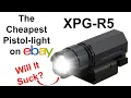 Cheapest Pistol Flashlight on Ebay Review XPG-R5