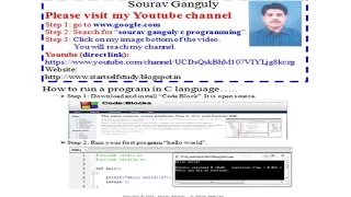 C program language tutorial How write C program with Code Blocks