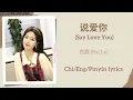 说爱你 (Say Love You) - 白鹿 (Bai Lu)【湖南卫视跨年演唱会 New Year’s Eve Concert】Chi/Eng/Pinyin lyrics