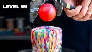 THÍ NGHIỆM VỚI BI SẮT LEVEL 1 ĐẾN 100 PHẦN 2 (1000 ĐỘ C)