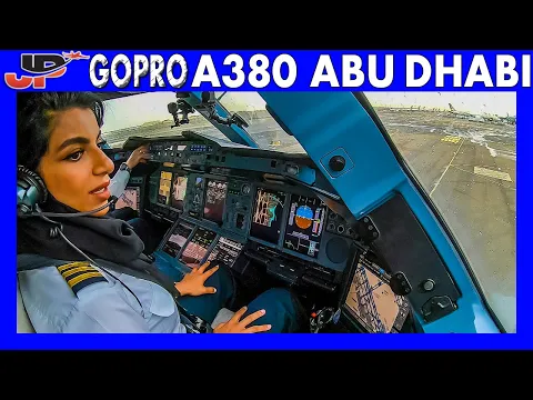 Download MP3 ETIHAD AIRBUS A380 Takeoff Abu Dhabi | Flight Deck GoPro View