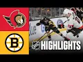 Senators vs Bruins NHL Highlights December 21 2025