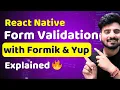 React Native Form Validation with Formic Yup Engineer Codewala