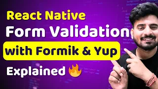React Native Form Validation with Formic Yup Engineer Codewala