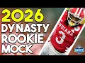 2026 Superflex Rookie Mock Draft 2 Rounds 12-Tm SF 15 PPC 1 75 TE Prem Start 11