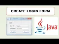 Create a simple Login Application with Java I Java Drag and Drop Tutorial