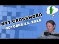 That was a close one NYT Crossword October 23 2025