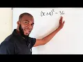 Can you solve this Algebraically x 4 x 36