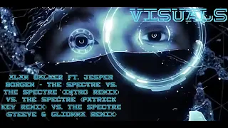 Download Alan Walker -The spectre (Patrick Key Remix) Vs. The Spectre (Steeve \u0026 Glionna Remix) Visualizers 4K MP3