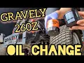 GRAVELY 260Z Commercial Zero Turn - EASY OIL CHANGE