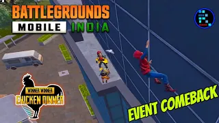 BGMI | Amazing Comeback In Spiderman Event