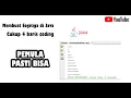 Cara Membuat Segitiga Siku di Java Segitiga Java
