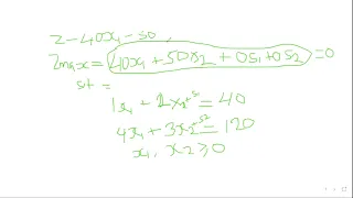 L2c LP using Simplex Method Mgt Sc Operations Research