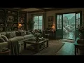 Cozy Rain at English Cottage Window 4K  Rain Sounds for Sleep and Relaxing
