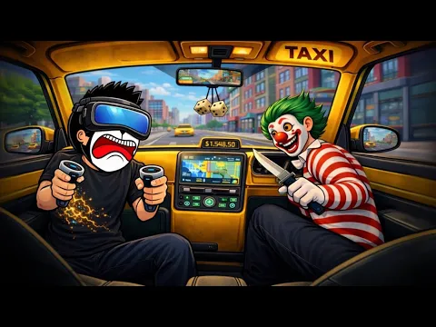 Video Thumbnail: ขับแท็กซี่อยู่ดีๆ โดนโจรปล้น 🚕 Taxi Driver VR