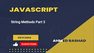 08 JavaScript String Methods Part 3 - Template Literals