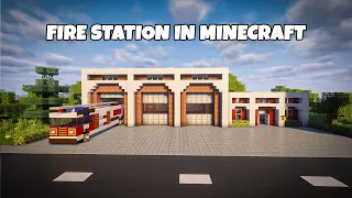 How to build a fire station in minecraft