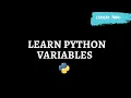 Learn Python Variables Python Tutorials Coders Yard