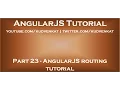 AngularJS routing tutorial