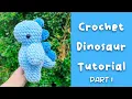 Crochet Dinosaur Tutorial - Free T Rex Crochet Pattern Part 1