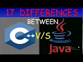17 DIFFERENCES BETWEEN C AND JAVA