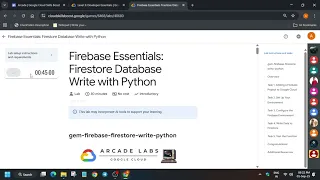 Firebase Essentials Firestore Database Write with Python gem-firebase-firestore-write-python